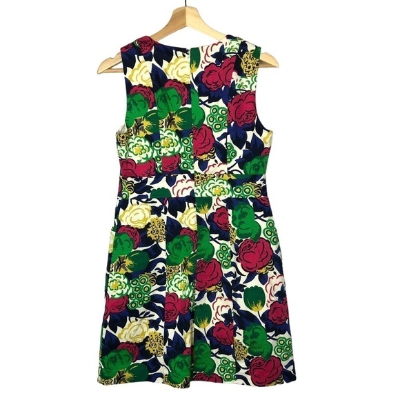 Boden Petite Retro Pocket Floral Sheath Mini Dress 6 - Picture 3 of 6